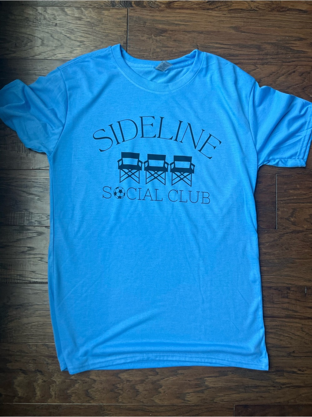Gildan Carolina Blue "Sideline Social Club" Short Sleeve Tee